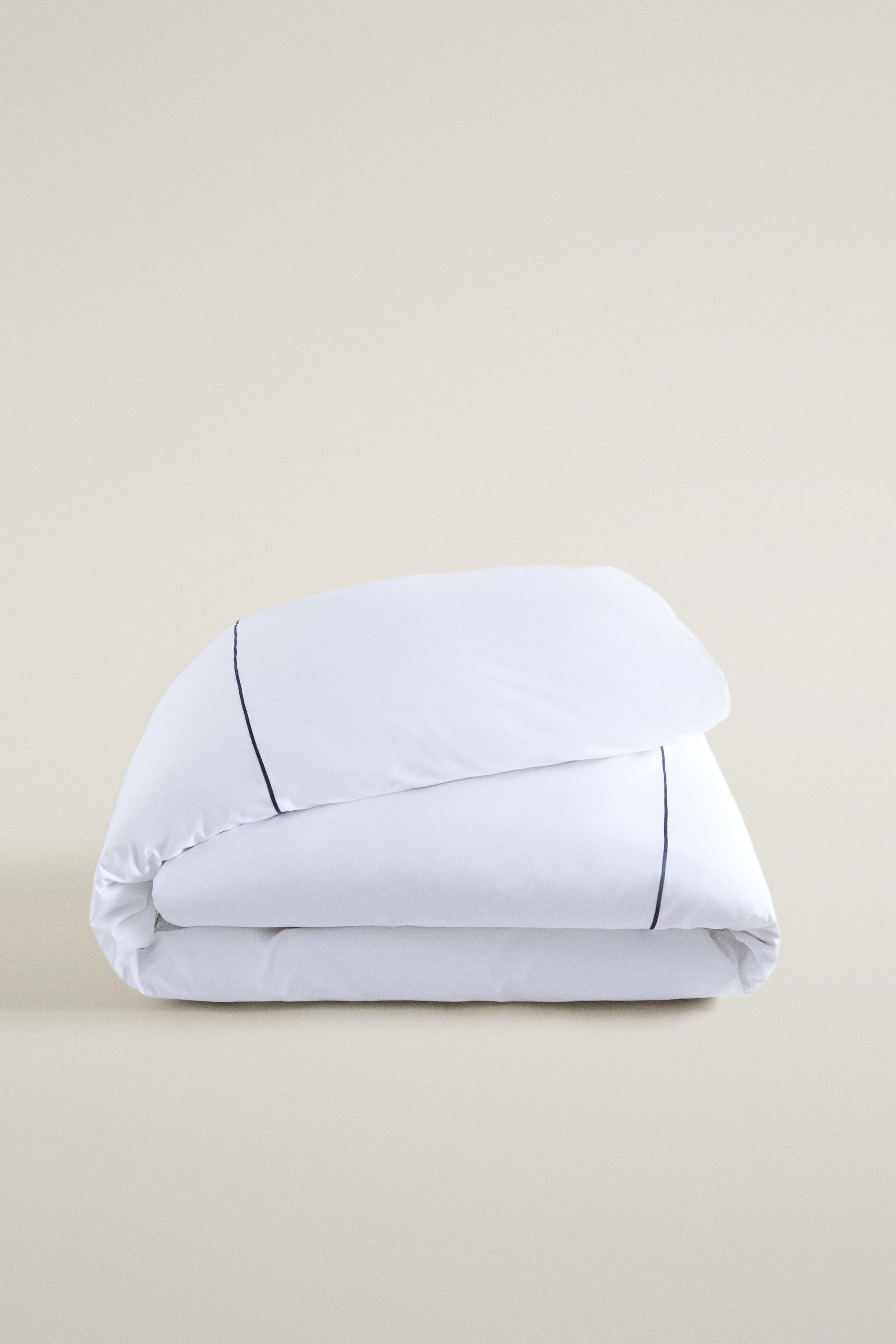 SCALLOPED SATEEN DUVET COVER